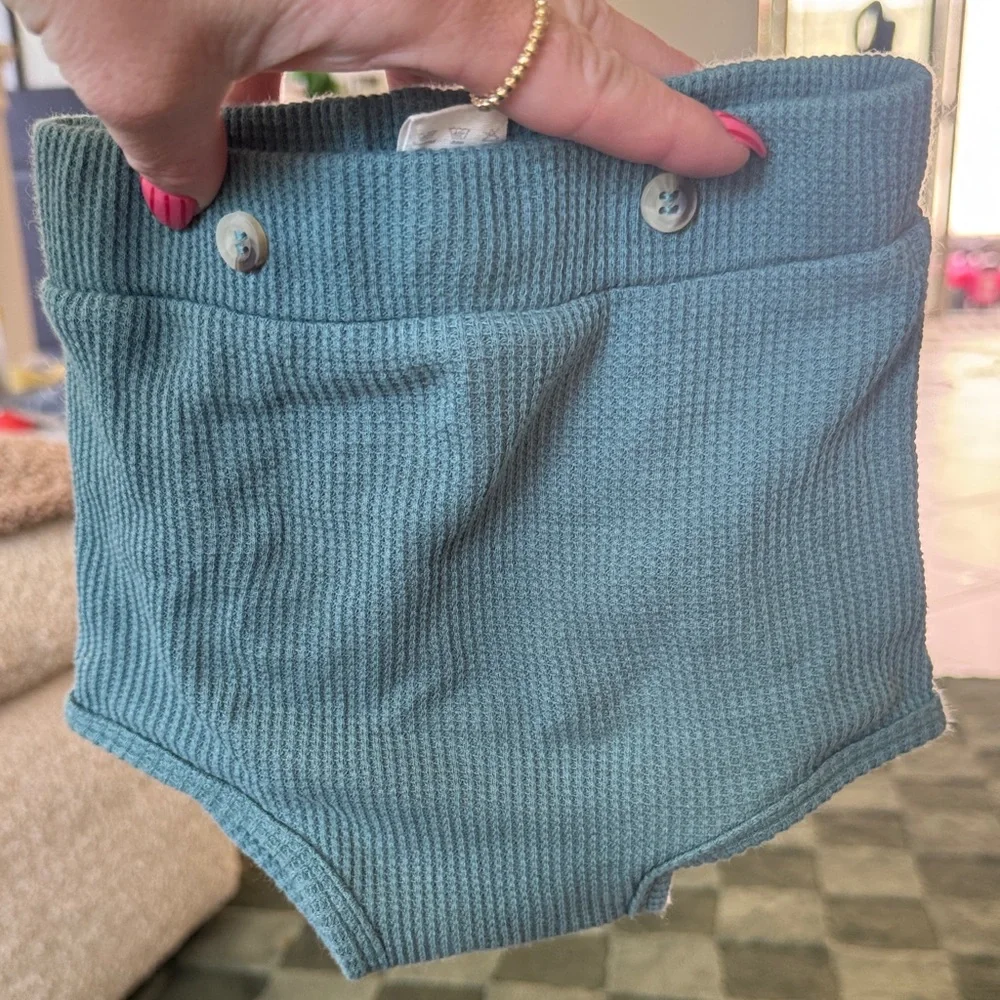 kate quinn Light Blue Knit Diaper Cover